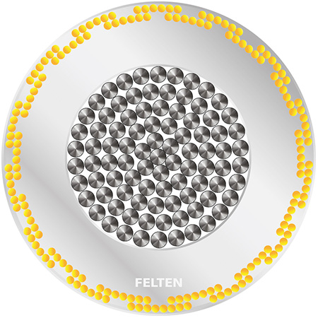 Silitherm SIF/POL 1.5kV 6mm² geel