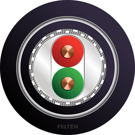 FieldLink® PB PA 2xAWG18/1 PE RP UV BK
