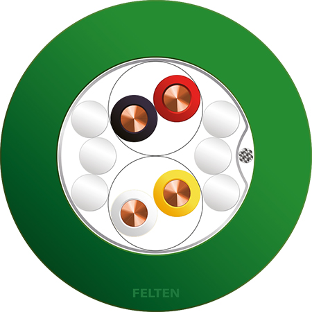 SP KNX/EIB 2x2x0.8 PE DB UV GN