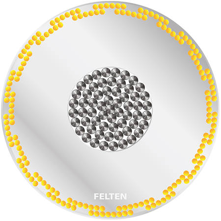 Silitherm SIF/POL 1.5kV 2.5mm² geel