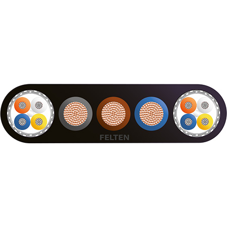 SP HYBRIDE VLAKKABEL Cat5+3x2.5 PUR