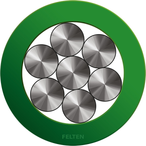 PTFE ENKELADER AWG26/7 GN