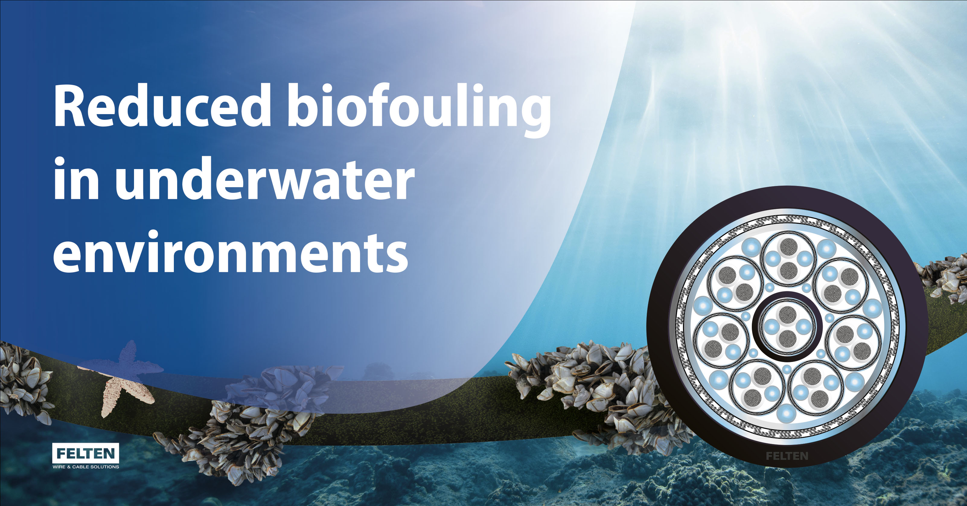 Reduced biofouling in underwater environments