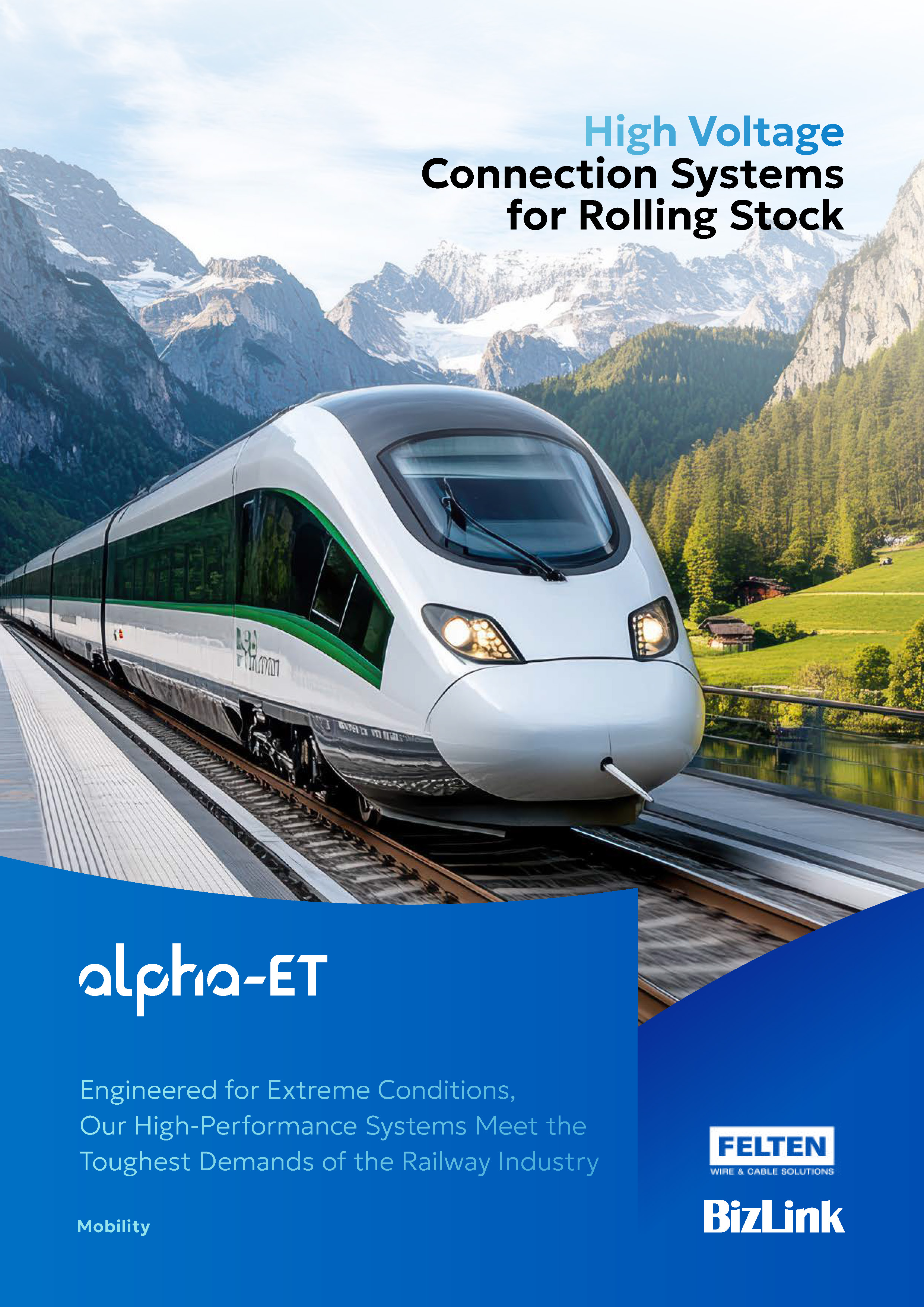 Bizlink Alpha-ET hoogspanningskabels voor treinen en rolling stock