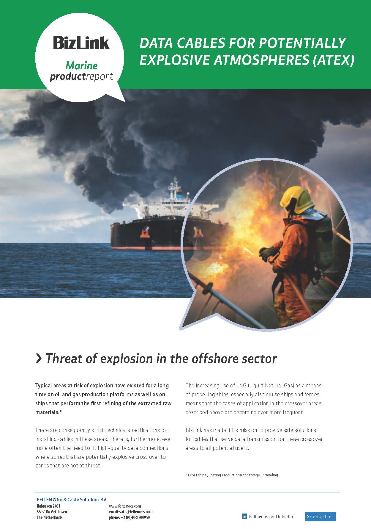 Bizlink Marine productreport data cables for ATEX